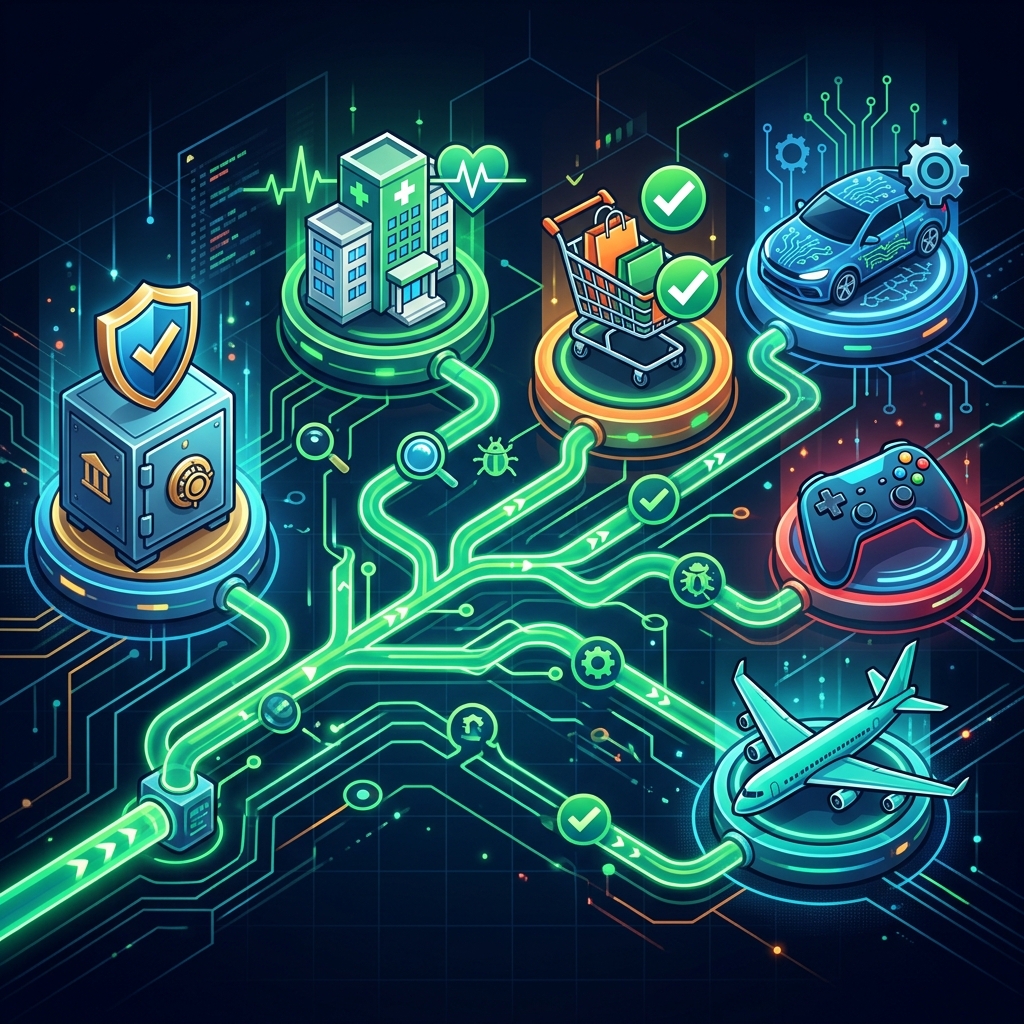 Industries Served by JLD Info Tech QA