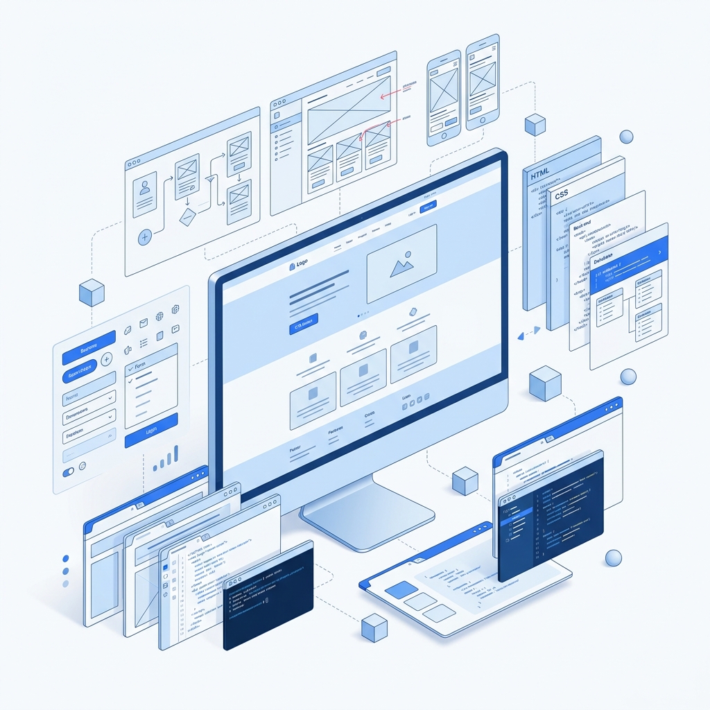 Web Development Illustration